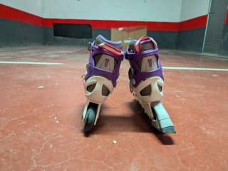 Patines en línea Oxelo morados y grises