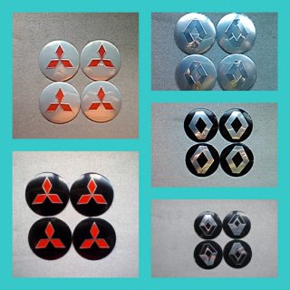 Pegatinas 56mm Renault Mitsubishi Tapabuje emblema