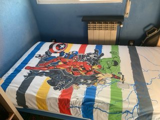 Mueble Cama Azul y Marrón