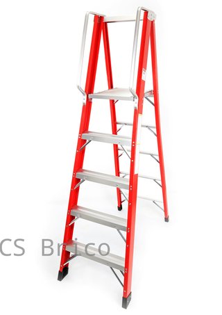 Escalera Fibra Tijera 2x5 - 1,42 Metros - 10401 - Mader