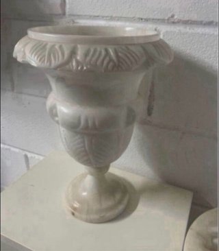 Jarrón vintage de alabastro