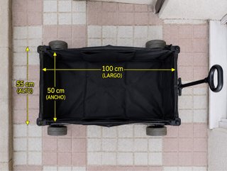 Carro plegable gran capacidad 100x50x55