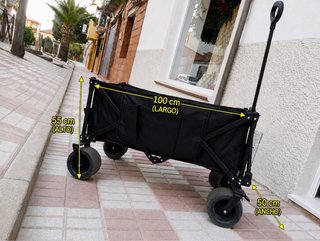 Carro plegable gran capacidad 100x50x55
