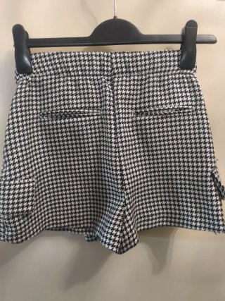 Falda pantalón cuadros Bershka T.34