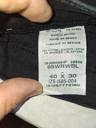 Pantalón Wrangler Negro Vintage
