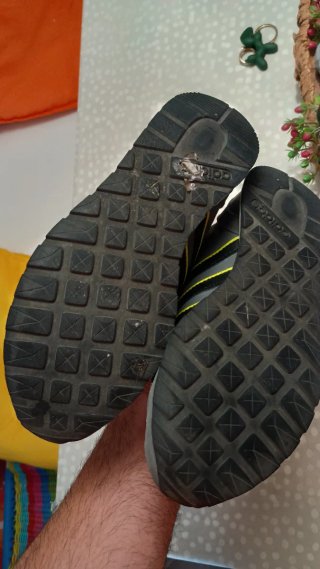 Zapatillas Adidas Gris y Amarillo Talla 36