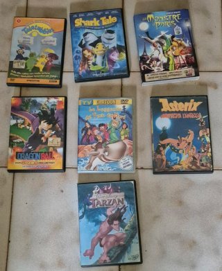 Lotto 7 DVD Cartoni Animati Italiani