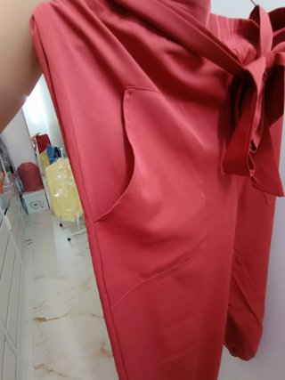 Pantaloni Cargo Donna SHEIN Rossi Taglia L