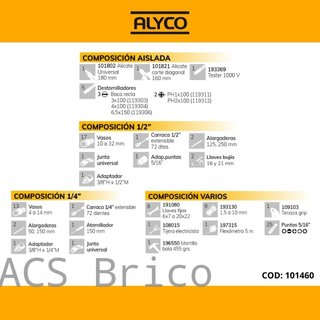 Maletín Herramientas 98 Piezas Alyco 101460