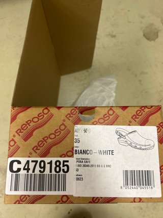 Zoccoli bianchi da lavoro