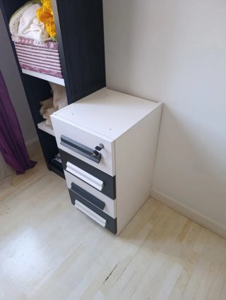 Cama canapé juvenil+ colchón + zapatero + cajonera
