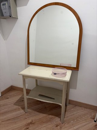 Mueble recibidor madera y metal
