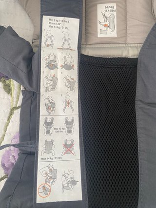 Mochila Porta Bebés Babybjörn Gris