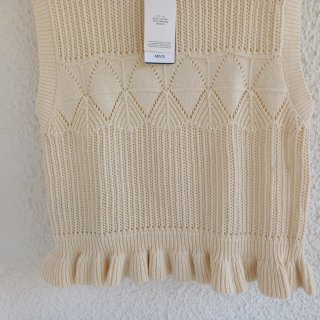Top Mango Algodón Boho sin estrenar, 100% algodón,