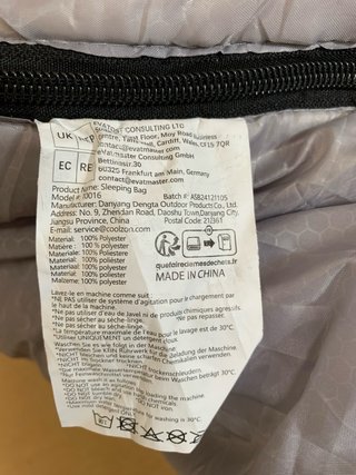 Saco de Dormir Zusentee 1.4kg