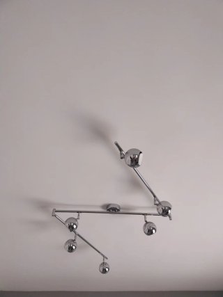 Lámpara techo ajustable 6 focos