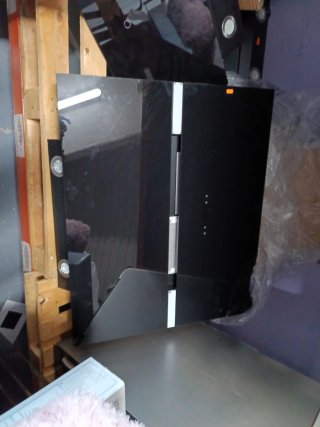 Campana extractora industrial negra