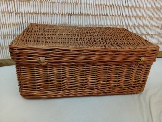 Maleta Antigua Mimbre 48x30x19cm