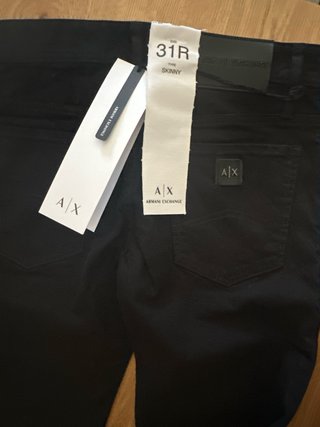 Pantalón Armani Exchange Negro Algodón