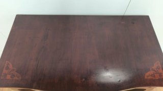 Mesa consola de madera con cajón