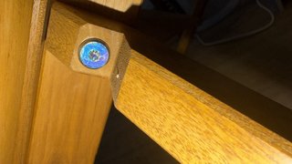 Mesa y banco de terraza de madera
