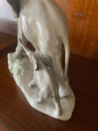 Figura Lladró Elefantes Madre y Cría