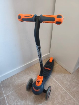 Patinete infantil 3 ruedas naranja