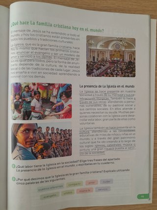 Religión Católica, 4 Primaria, Comunidad de Mad...