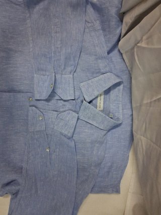 Camicia Uomo Puro Lino Taglia XL