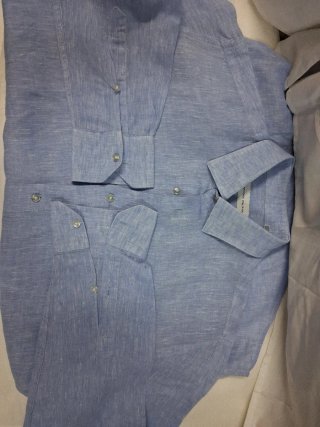 Camicia Uomo Puro Lino Taglia XL