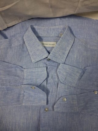 Camicia Uomo Puro Lino Taglia XL