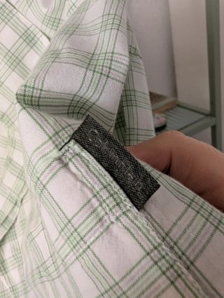 Camisa Calvin Klein Cuadros Verde Talla XL