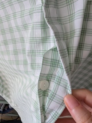 Camisa Calvin Klein Cuadros Verde Talla XL