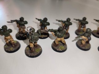 10 Figuras Cadianos Antiguos Warhammer 40k