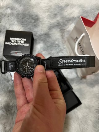 Omega x Swatch Mission to the Moonphase Nero