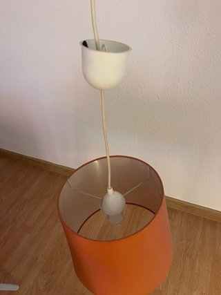 Lámpara de techo naranja
