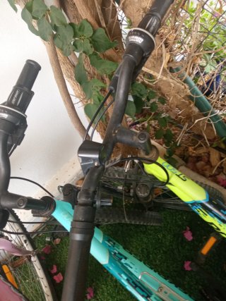 Bicicleta verde infantil