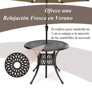 Mesa de comedor de patio