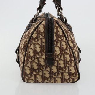 Christian Dior Trotter Canvas Hand Bag Brown