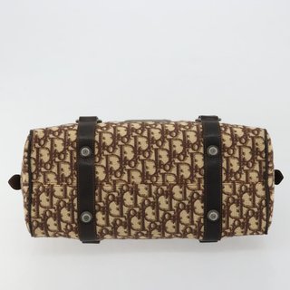 Christian Dior Trotter Canvas Hand Bag Brown
