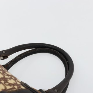 Christian Dior Trotter Canvas Hand Bag Brown