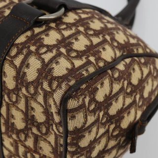 Christian Dior Trotter Canvas Hand Bag Brown