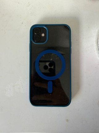 Funda iPhone 11 Transparente con MagSafe Azul