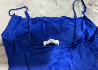Vestido azul eléctrico - Bershka