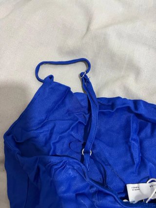 Vestido azul eléctrico - Bershka