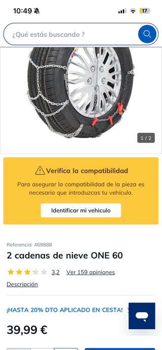 Cadenas para Nieve 9mm (Rines 14-18)