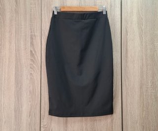 Falda lápiz negra largo rodilla NUEVA Shein L