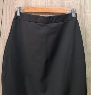 Falda lápiz negra largo rodilla NUEVA Shein L