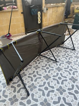 2 Camas Plegables Individuales Camping 25€ cada un