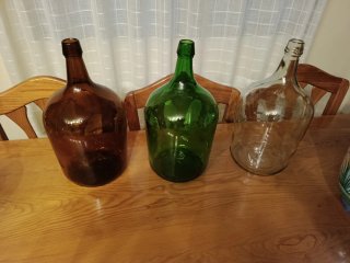 Botellas de cristal 5L (3 unidades)